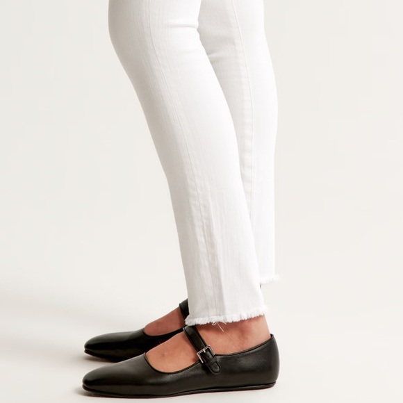 Abercrombie White High Rise Super Skinny Ankle Jeans - Picture 2 of 4